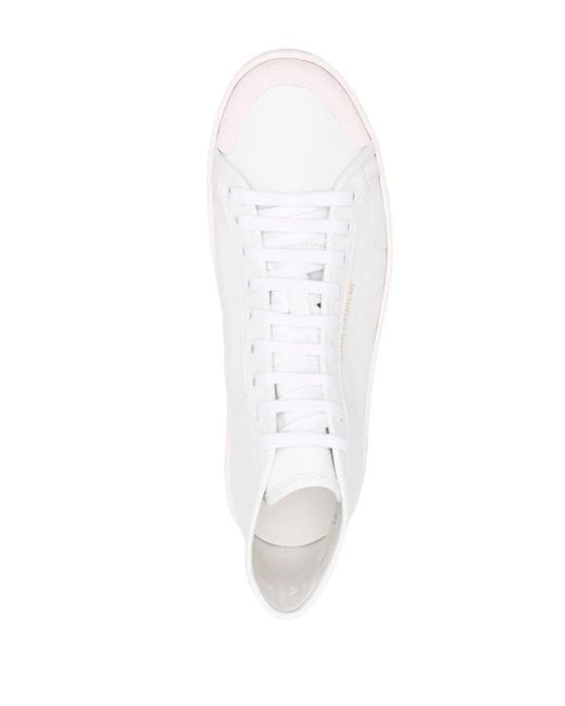 Saint Laurent White Sl/39 Mt Sn Vit Joyce/Suo Sneaker for men