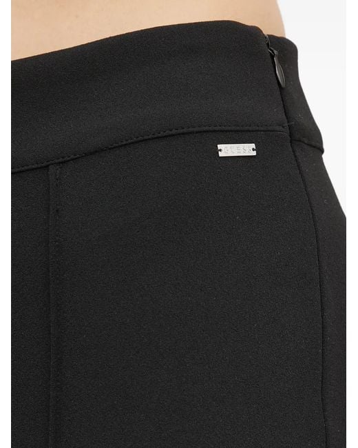 Guess Black High-Waist Flared Trousers