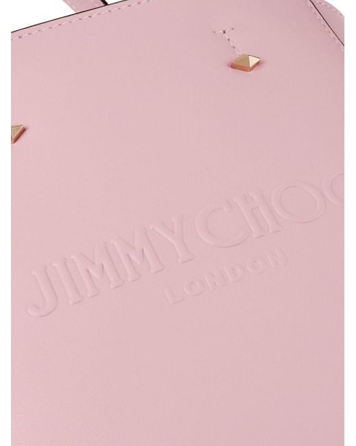 Jimmy Choo Pink Lenny Leather Tote Bag