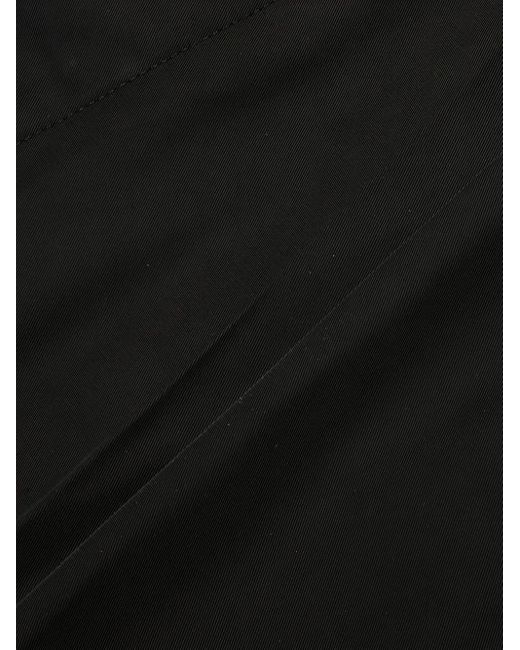 Raf Simons Black Double-Pleat Shorts for men