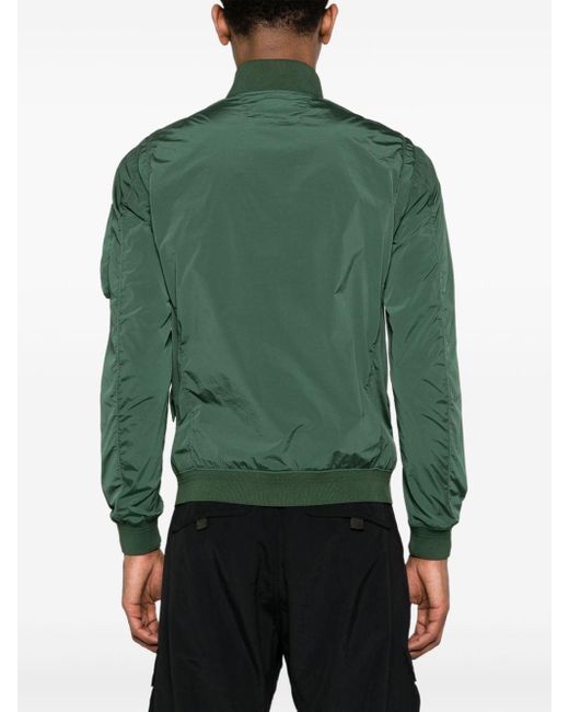 C P Company Green Lens-detail Zipped Jacket for men