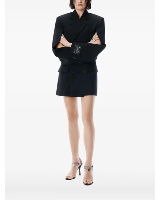 Alexander Wang Blue Double-breasted Blazer Mini Dress