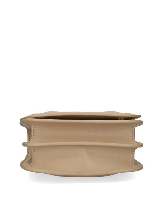 Love Moschino Natural Quilted Logo Tote Bag