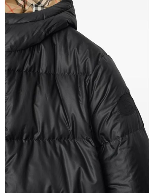 Plumífero reversible a cuadros Burberry de hombre de color Black