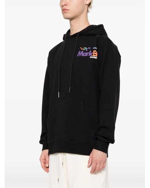 Market Black Express Racing Cotton Hoodie for men