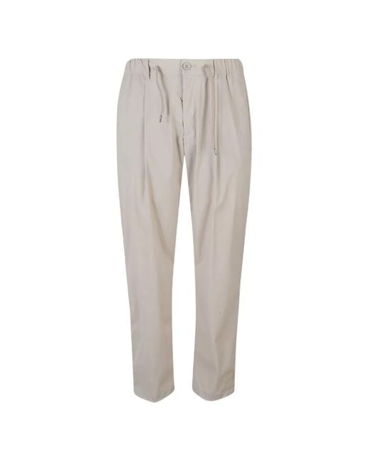 Herno Gray Drawstring Trousers for men