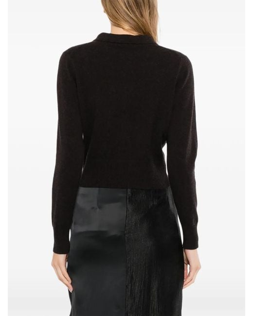 N.Peal Cashmere Black Cardigan Thea