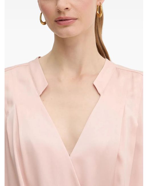 Boss Pink Sleeveless Wrap Top