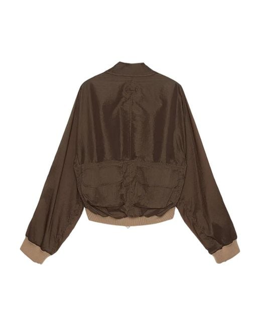 Edward Cuming Brown Zip-Up Lightweight Jacket for men