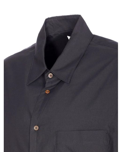 Lemaire Blue Patch-Pocket Shirt for men