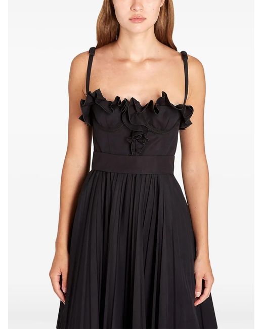 Giambattista Valli Black Cotton Maxi Dress