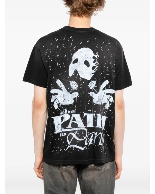 HELLSTAR Black Mask Graphic T-Shirt for men