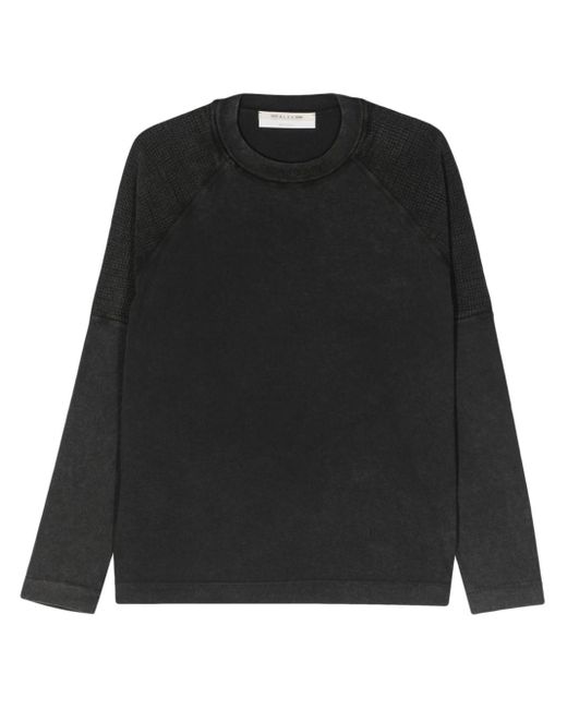 1017 ALYX 9SM Black Panelled Cotton Sweatshirt for men
