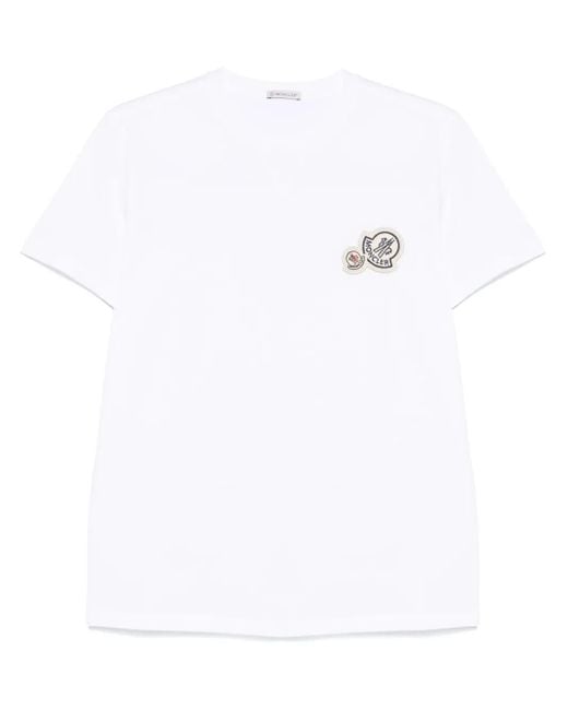 Moncler White Ss T-Shirt for men