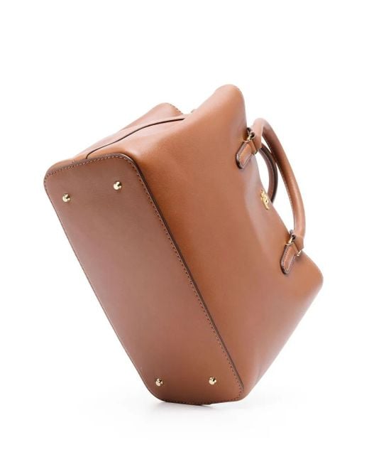 Ralph Lauren Brown Marcy Leather Bag