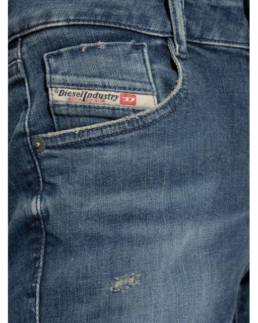 DIESEL Blue 1969 D-Ebbey Distressed Jeans
