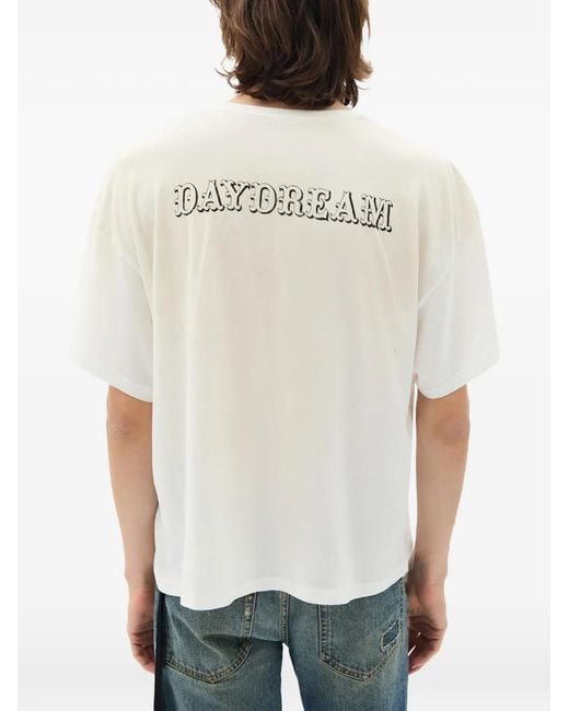 Ann Demeulemeester White Daydream Brushed Jersey T-Shirt for men