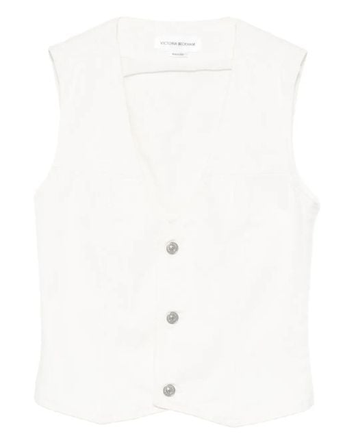 Victoria Beckham ノースリーブトップ White
