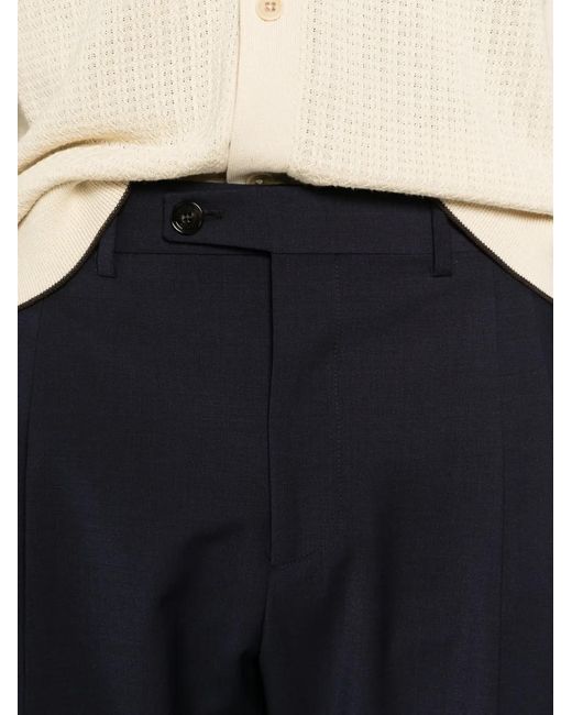 BE ABLE Blue Pantalon À Ourlet Retroussé for men