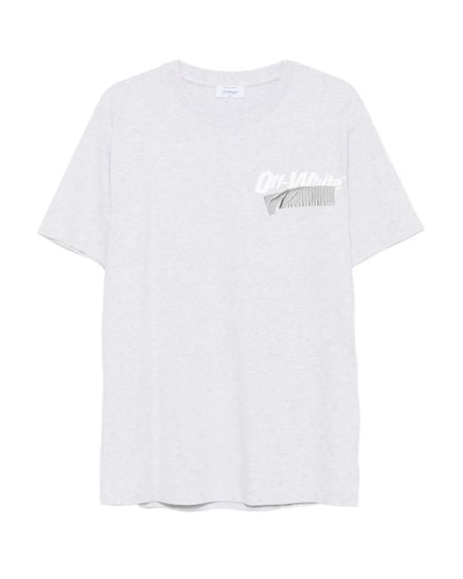 Off-White c/o Virgil Abloh White Tape-Detail T-Shirt for men