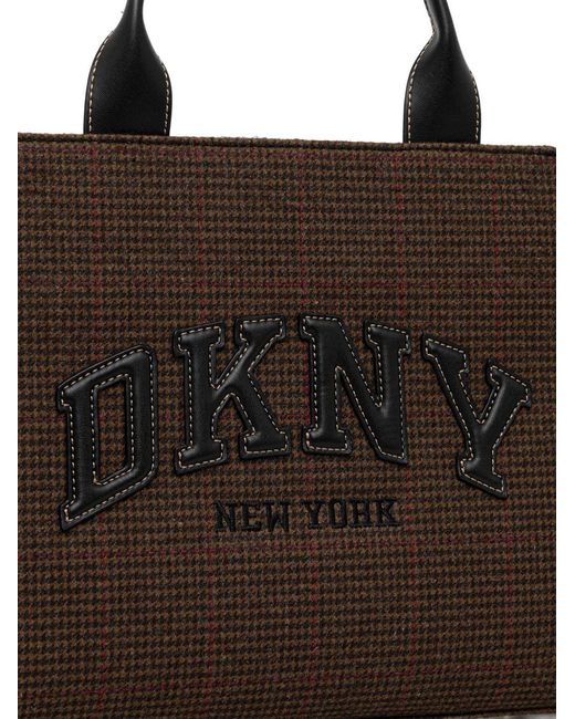 DKNY Black Sac Cabas À Logo Et Anses Sur Le Dessus