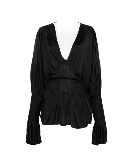 AYA MUSE Black V-Neck Mini Dress