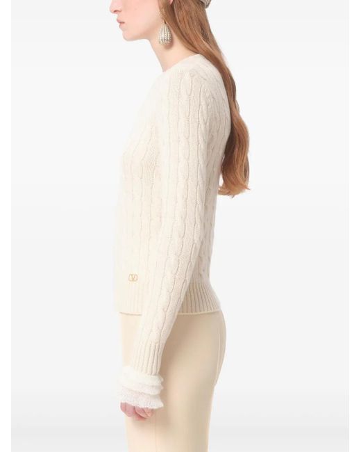Valentino Garavani Natural Cashmere Sweater