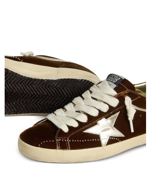 Golden Goose Deluxe Brand Brown Super-Star Trainers for men