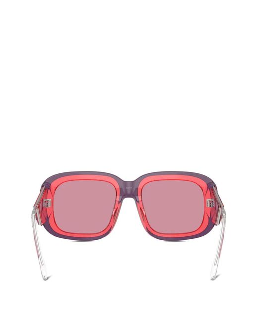 DIESEL Pink Square-Frame Sunglasses