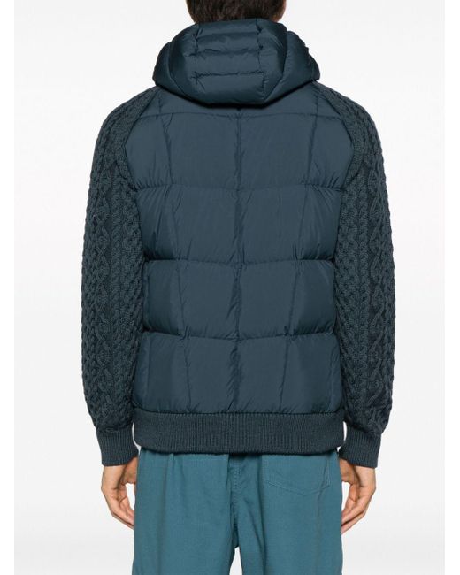 Parajumpers Cable-Knit Quilted Puffer Jacket