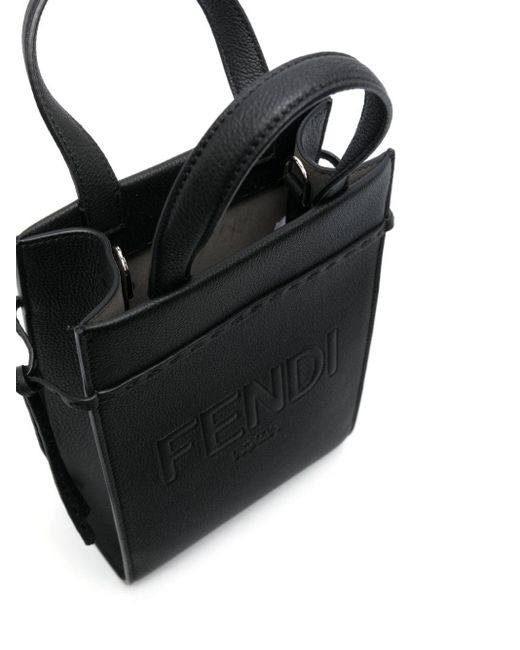 Fendi Black Go To Shopper Mini for men