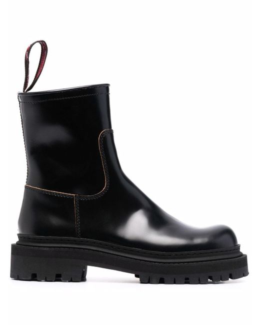 CAMPERLAB Leather Eki Boots in Black Lyst