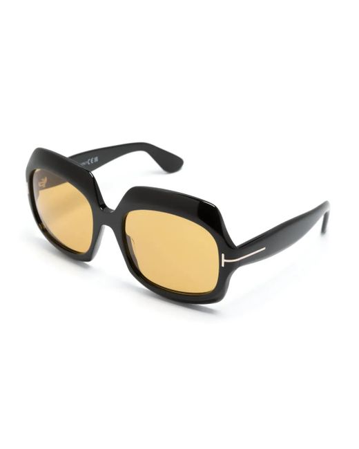 Tom Ford Natural Ren Oversize-Frame Sunglasses