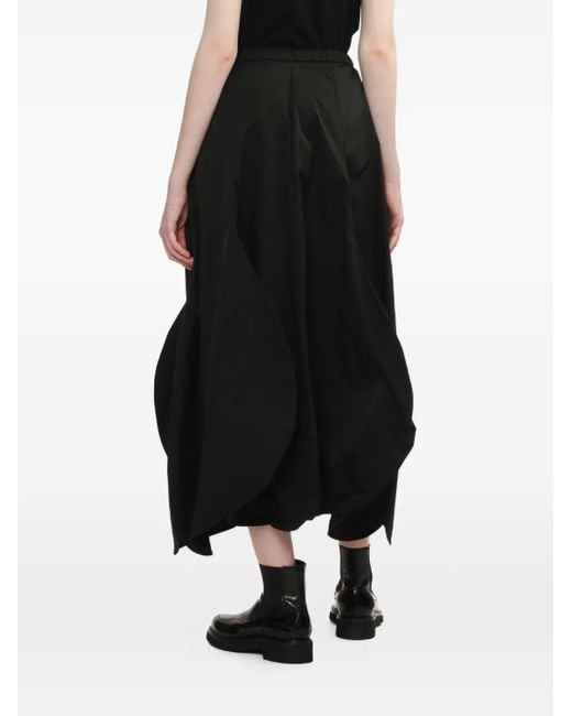 Enfold Black Pleated-panel Skirt