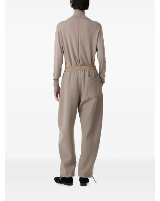 Studio Nicholson Brown Eide Ladder-Stitch Sweater