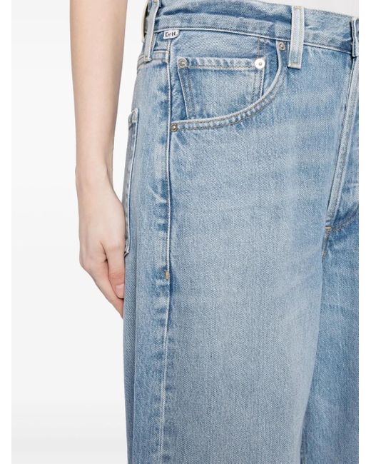 Citizens of Humanity Blue Ayla Recycled-Cotton Jeans