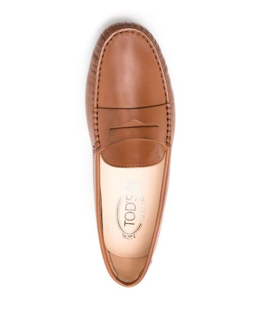 Tod's Brown Flat Shoes