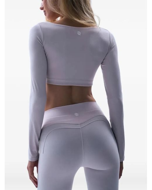 GOD SAVES QUEENS Purple Ruched Long-Sleeve Top