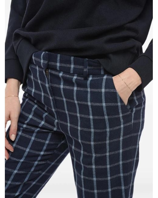 Woolrich Blue Pantalon À Carreaux