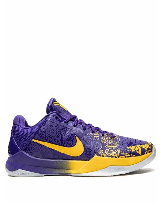 Nike Blue Kobe 5 Protro "5 Rings" Sneakers