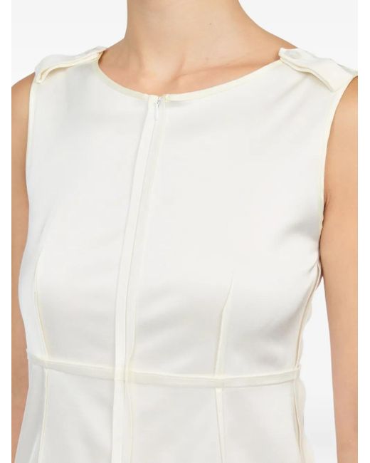MM6 by Maison Margiela White Sleeveless Midi Dress