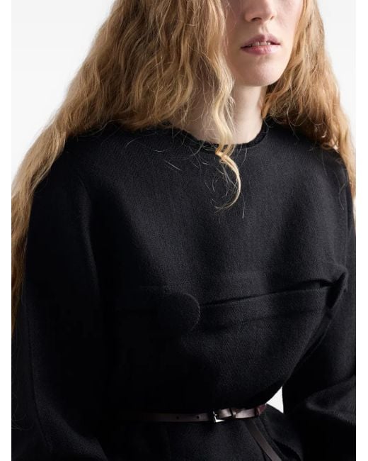 Prada ボタンディテール ドレス Black