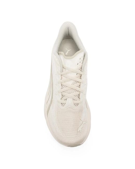 PUMA White Deviate Nitro 4 Wns