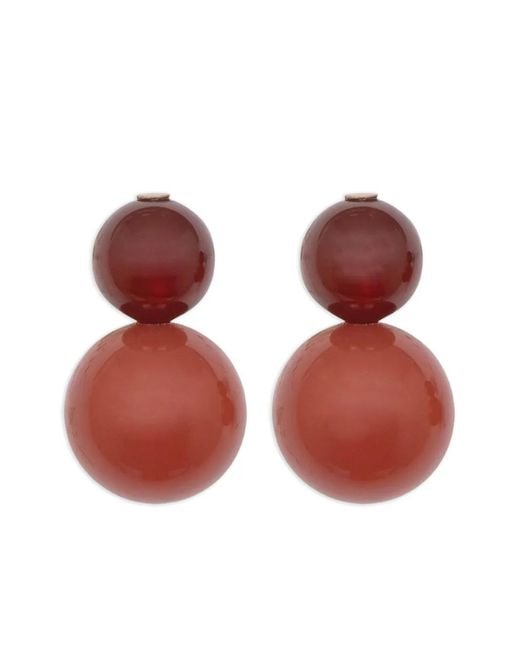 Jennifer Behr Red Cara Beaded Earrings