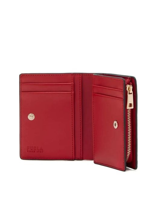 Furla Red Bear-Print Wallet