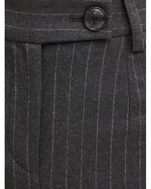 Morgan Black Pinstripe Trousers