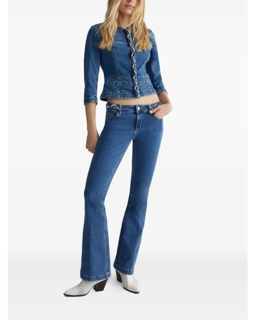 Liu Jo Blue Braid Denim Jacket