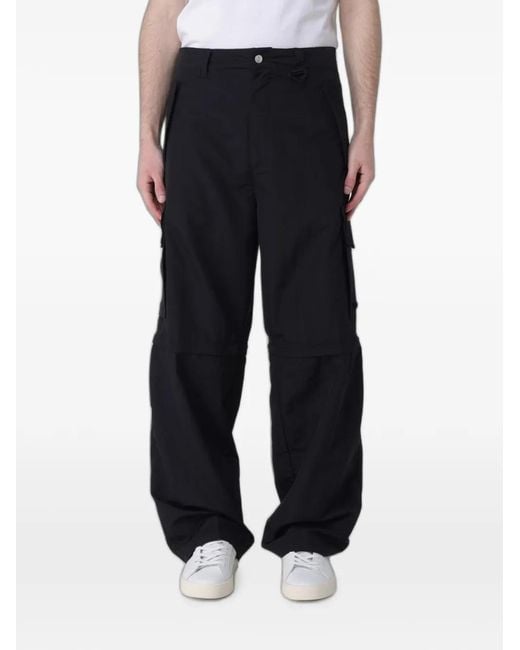 HUGO Black Pantalon Cargo À Fermeture Zippée for men
