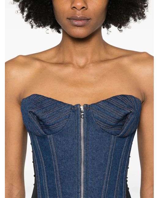 Jean Paul Gaultier Blue Denim Corset