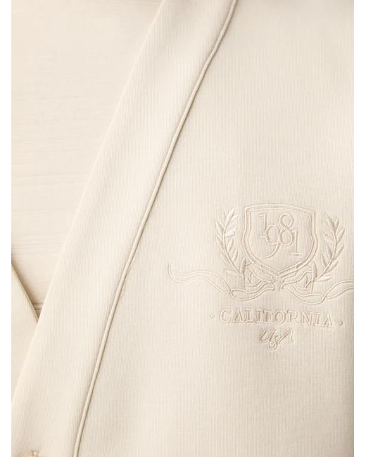 Guess White Embroidered-Logo Cardigan for men